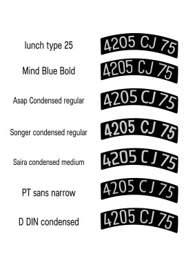 Plaque immatriculation dif polices ecriture.jpg